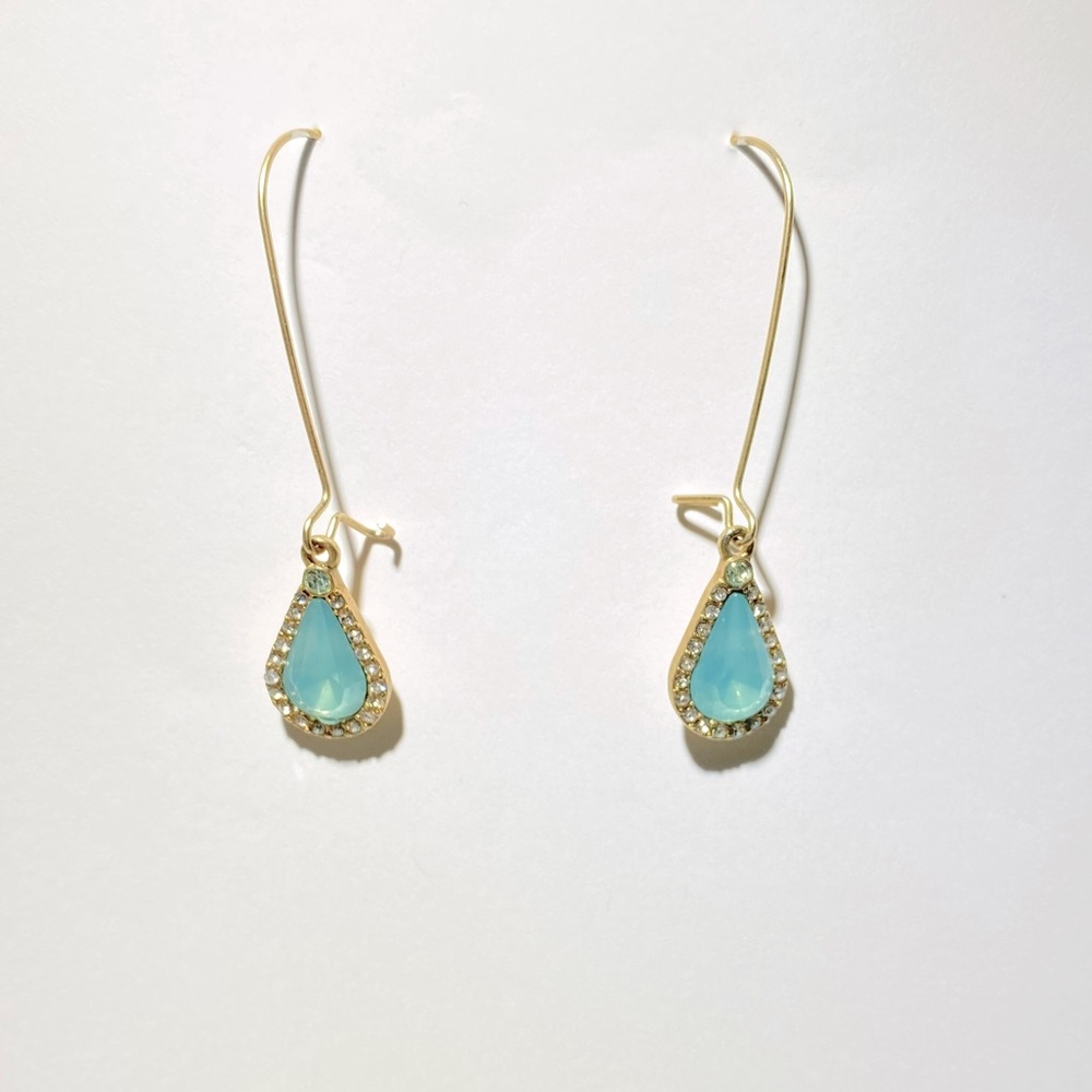 Blue crystal earrings